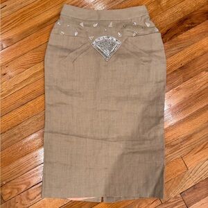 VINTAGE LILY CHAO EMBELLISHED SKIRT